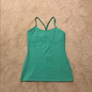 Lululemon Power Y Tank - Seafoam